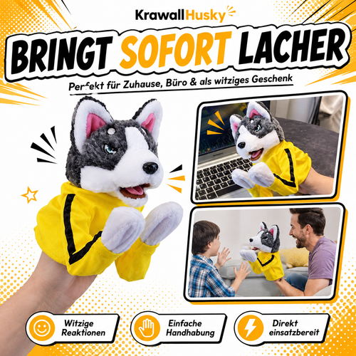 KrawallHusky – Die boxende Husky-Handpuppe