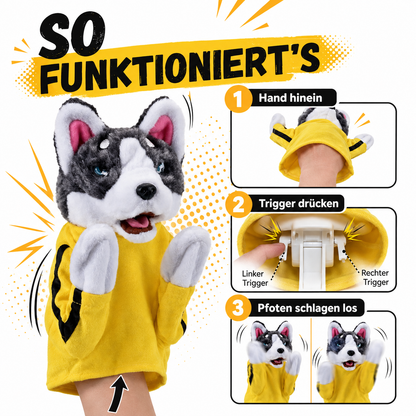 KrawallHusky – Die boxende Husky-Handpuppe